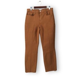 L'agence Sada High Rise Cropped Slim Jeans Honey NWT Size 28